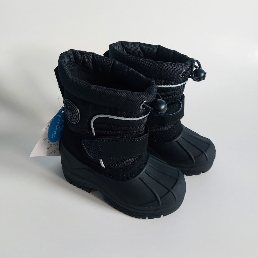 Totes Taelor toddlers Boys‎ waterprof winter boots black size 5